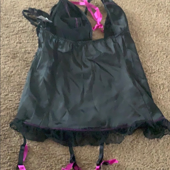 Satin garter slip and panty set. New with tags - Picture 2 of 4